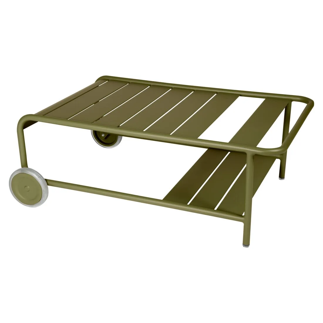 Fermob LUXEMBOURG TABLE BASSE A ROUES 105X72